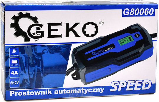 Geko Φορτιστής Μπαταρίας Αυτοκινήτου & Μοτοσυκλέτας 6/12V
