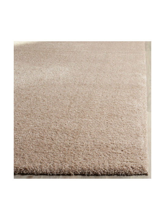 Saray Home Velvet Teppich Rechteckig Zottelig Beige