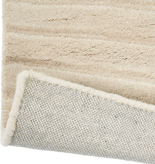 Wedgwood BC291708 Lucrat manual Covor Rectangular Din lână Ivory Folia Frunze Piatră