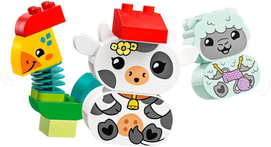 LEGO Trenul cu Animale Duplo pentru 1.5+ Ani 19 Bucăți