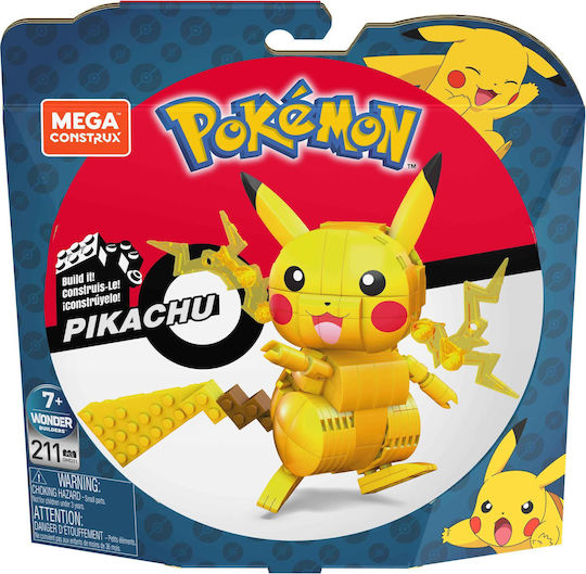 Mega Bloks Τουβλάκια Mega Construx: Pokémon Medium Pikachu για 7+ Ετών 211τμχ
