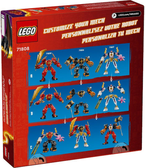 LEGO Ninjago Kai's Elemental Fire Mech for Ages 7+ 322 Pieces
