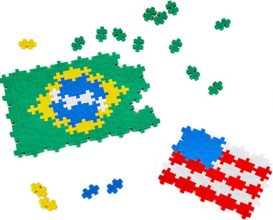 Plus Plus Building Blocks Flags of the World for 5+ Years 700 Pieces
