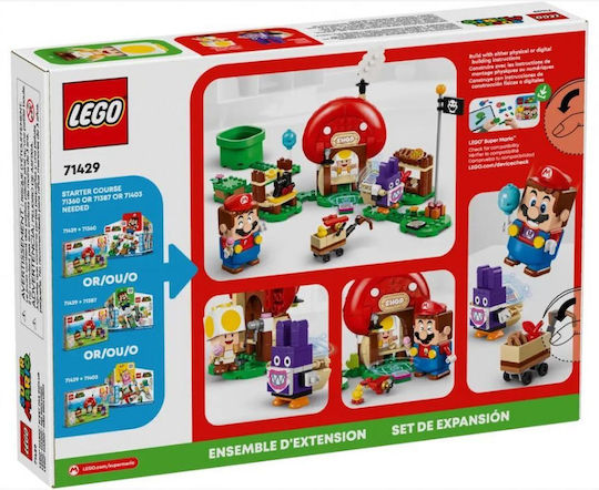 LEGO Super Mario Nabbit At Toad's Shop Expansion Set за 7+ Години 230 Бройки
