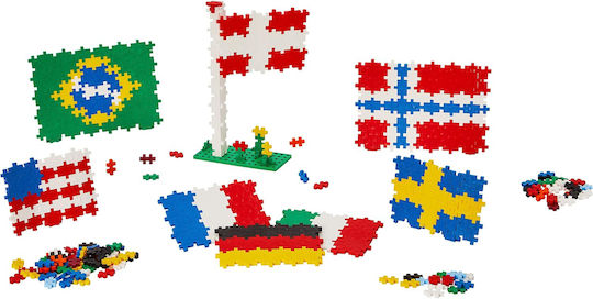 Plus Plus Building Blocks Flags of the World for 5+ Years 700 Pieces