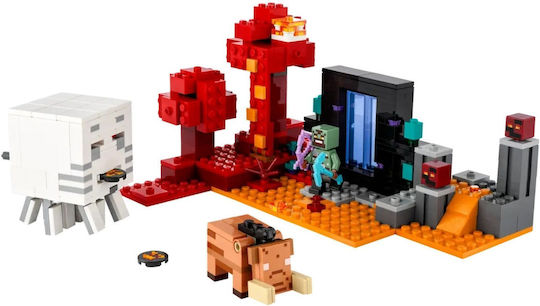 LEGO Minecraft The Nether Portal Ambush για 8+ Ετών