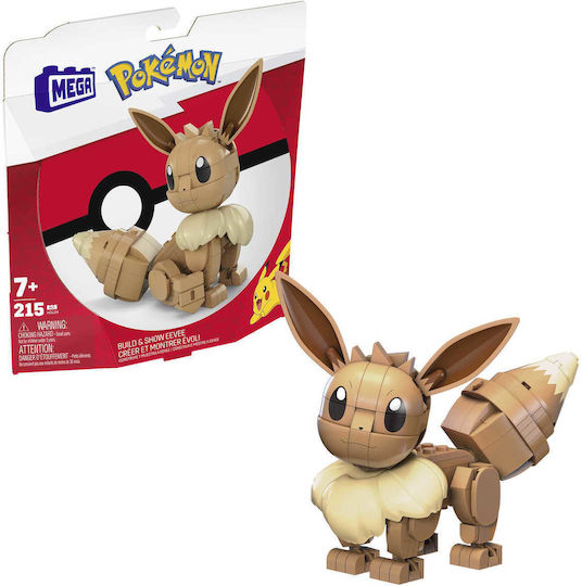 Mega Bloks Τουβλάκια Pokémon Build & Show Eevee για 7+ Ετών 215τμχ