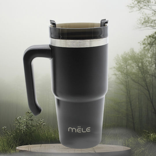 Mele Ποτήρι Θερμός 600ml Μαύρο