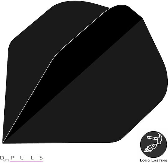 Dpuls Long Lasting Flights Sll100 Black Feathers for Darts