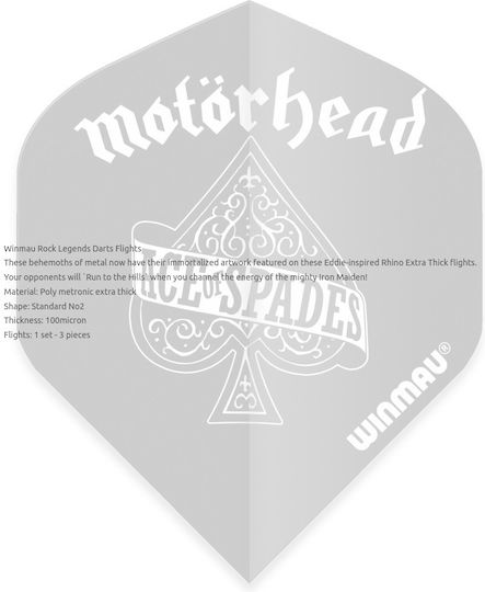Winmau Rock Legends Motorhead Ace of Spades Φτερά για Βελάκια