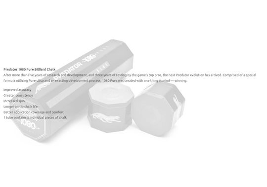 Predator Chalk Box Tebesiri Μπιλιάρδου 5pcs 5pcs 7519