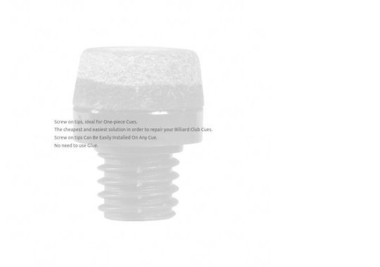 Nir Italia Petsaki Steak Μπιλιάρδου Plastic Screw Stand Pad 8/Ma Easy 12mm 10pcs