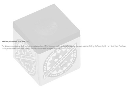 Nir Italia Chalk Nir Super Pro Box Tebesiri Μπιλιάρδου 3 Stk 3Stück 7179