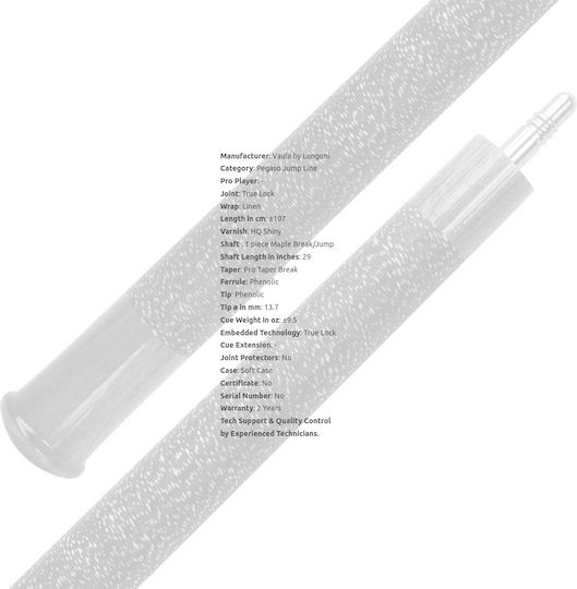 Longoni Vaula Pegaso Jump Stick American Folding Pool Cue