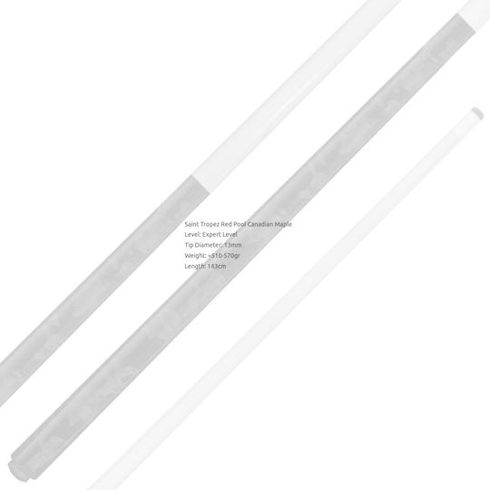 Nir Italia Saint Tropez Rote Pool Canadian Maple 143 Billardqueue Amerikanisch Eine Einheit 143cm
