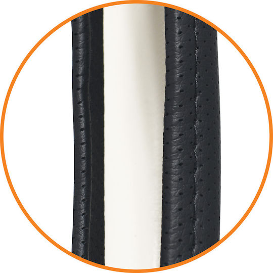 Κάλυμμα Τιμονιού Φορτηγού Ariston Leather Feeling Μαύρο 42cm W Reach