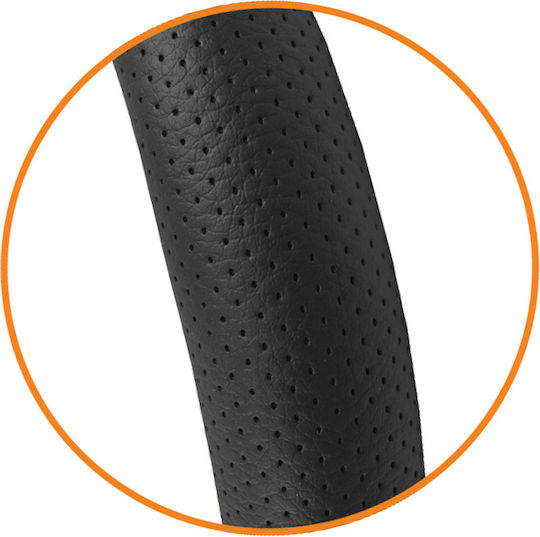 Steering Wheel Cover Ariston Leather Feeling Truck Cover Black 45cm W Reach