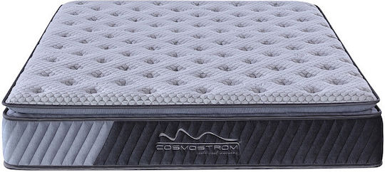 Cosmostrom Lusso Grey Single Ergonomic Mattress 100x200x30cm with Independent Springs