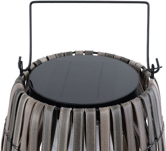 GloboStar Ηλιακό Φωτιστικό Δαπέδου 5W 200lm Θερμό Λευκό 3000K με Φωτοκύτταρο και Τηλεχειριστήριο IP65 30x30x50εκ.