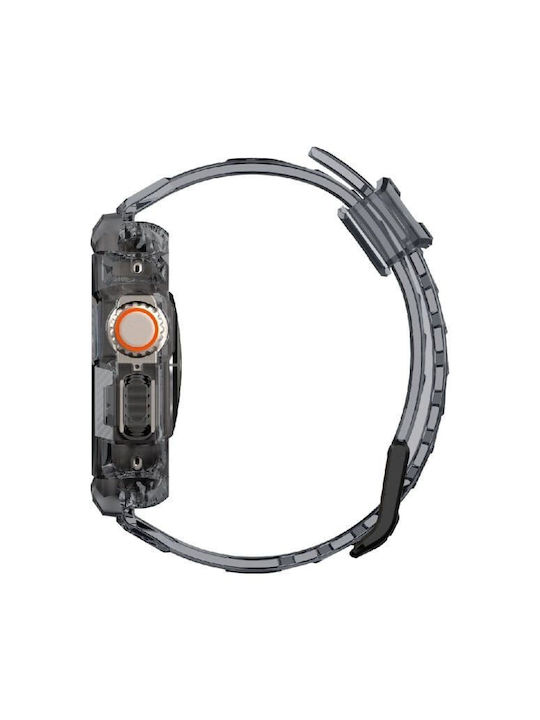 Spigen Rugged Armor Pro Каишка Силикон Черен (Apple Watch 44/45/46mm/Ultra 49mm)