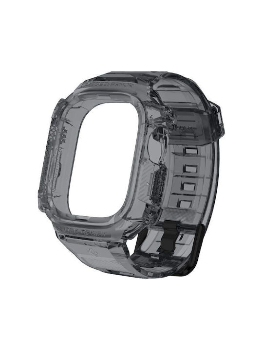 Spigen Rugged Armor Pro Каишка Силикон Черен (Apple Watch 44/45/46mm/Ultra 49mm)