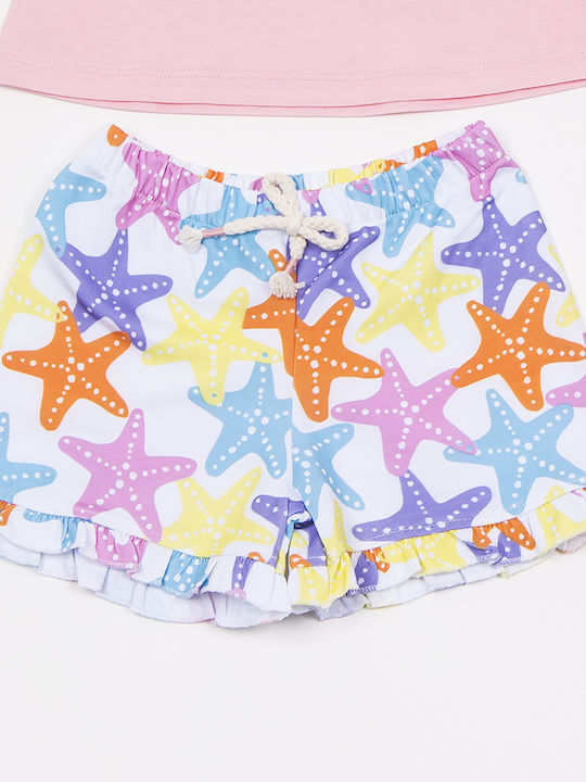 Trax Kinder Set mit Shorts Sommer 2Stück Pink