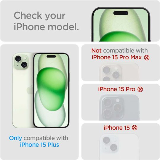 Spigen Glas.tr Ez Fit Privacy Tempered Glass Μαύρο (iPhone 15 Plus / 16 Plus)