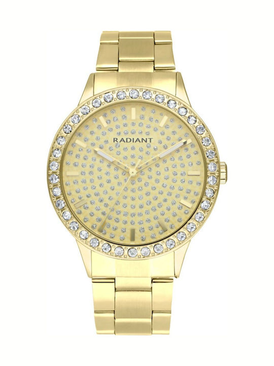 Radiant Women's Watch with Gold Metal Bracelet