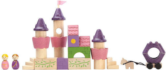 Plan Toys Cuburi De Construit Castel De Poveste Din Lemn Pentru 3+ Ani 35 Bucăți