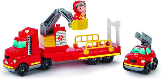 Ecoiffier Cuburi De Construit Fire Truck Operation Pentru 1.5+ Ani 33 Bucăți