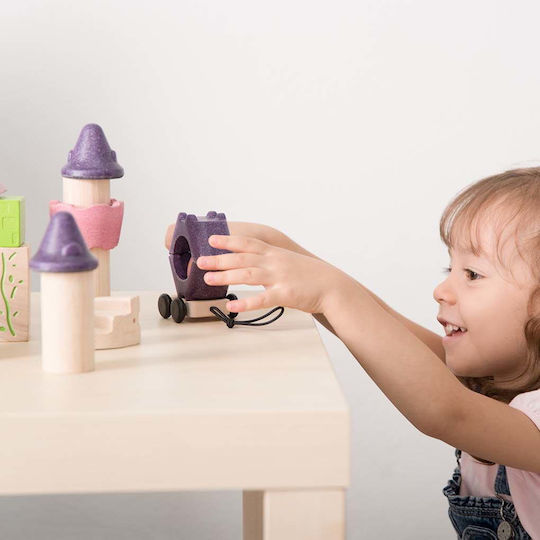 Plan Toys Cuburi De Construit Castel De Poveste Din Lemn Pentru 3+ Ani 35 Bucăți