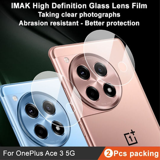 2 Τεμάχια Camera Protection Tempered Glass Transparent for the OnePlus 12R 5G