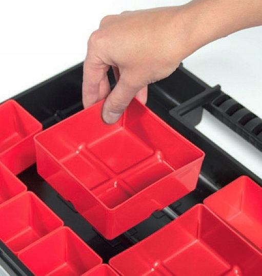 Prosperplast Tool Compartment Organiser Black