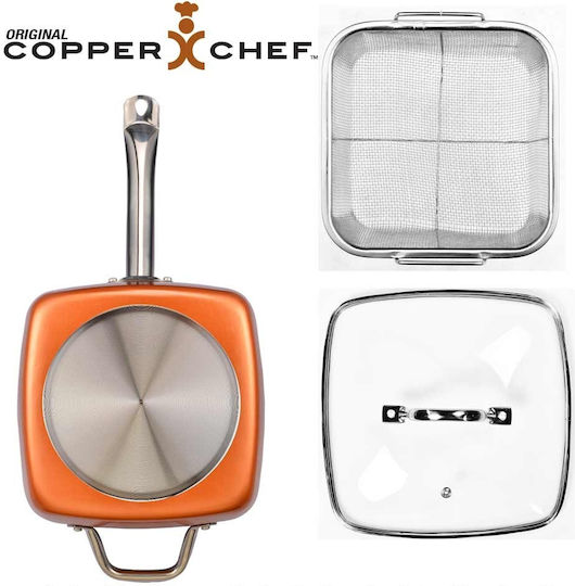 Factory Pan Mit Deckel aus Kupfer mit Antihaftbeschichtung 24cm
