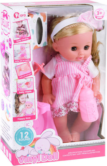 Jokomisiada Set papușă bebe 30 cm.