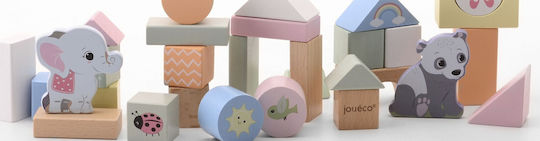 Joueco Joueco Building Blocks The Wildies Family for 1+ Years 50 Pieces