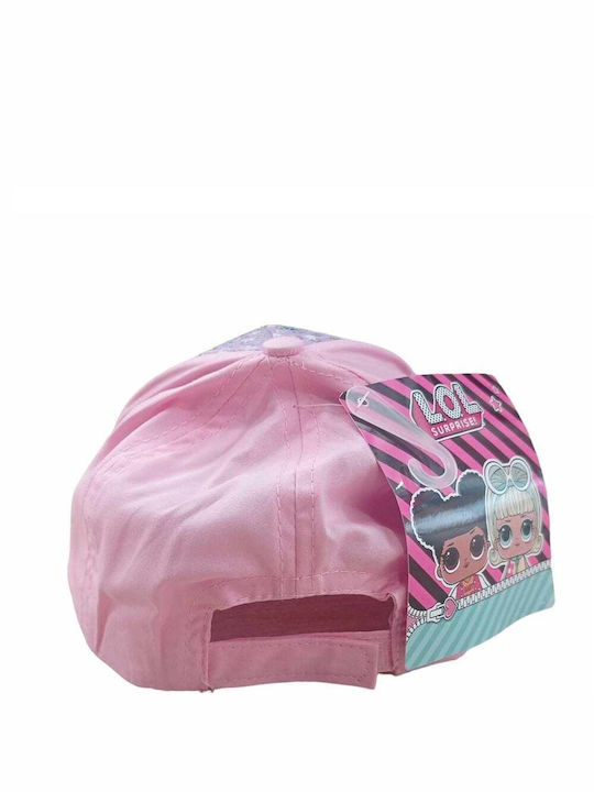 Childrenland Kinderhut Jockey Stoff Rosa
