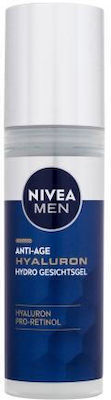 Nivea Men Hyaluron fără culoare Anti-îmbătrânire 24h Hidratantă Bărbătesc Gel Pentru Față cu Acid Hialuronic 50ml