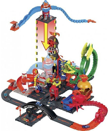 Hot Wheels Stadt Strecke Wreck & Fahrt Gorilla-Angriff für 4+ Jahre (Verschiedene Designs) 1Stück