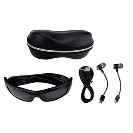 Spy Camera Glasses 5MP with Memory Card Slot and Motion Detector