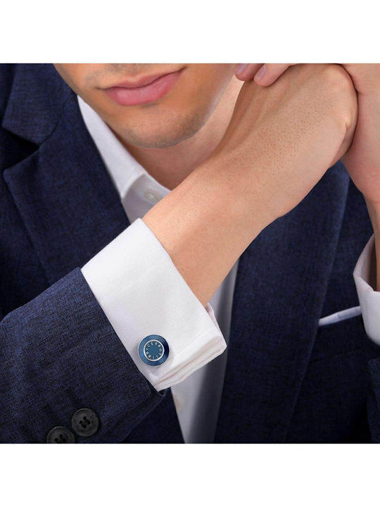 Cerruti Cufflinks of Steel Blue