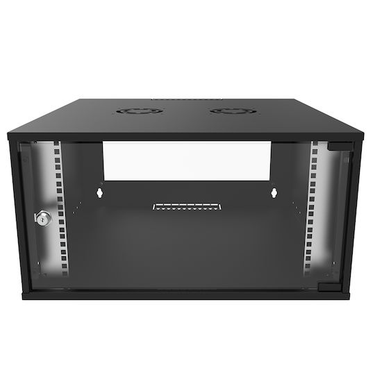 Canovate Wandmontiert Rack-Schrank 6U 55x40cm Schwarz WC1S-9-06J4A