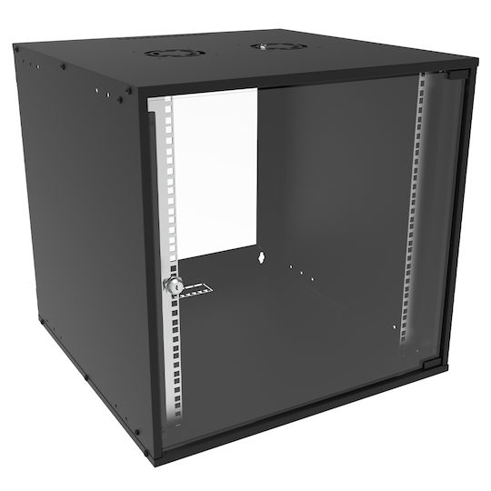 Canovate Монтиран на стена Рак кабинет 9U 55x40см Черен WC1S-9-09J4A