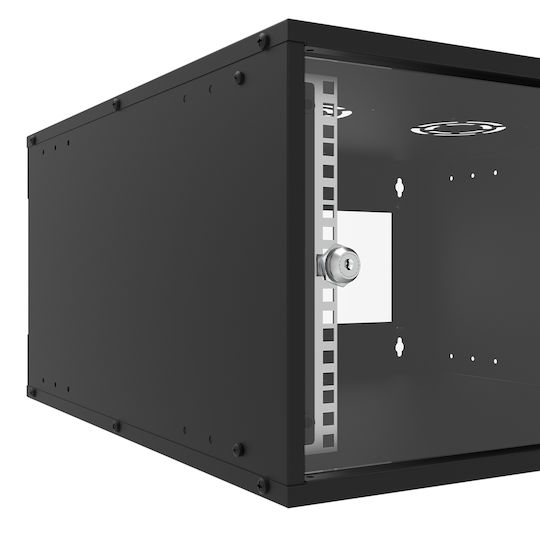 Canovate Wandmontiert Rack-Schrank 6U 55x40cm Schwarz WC1S-9-06J4A