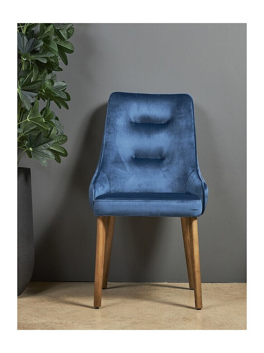Depi Dining Room Wooden Chair Blue 48x50x100cm