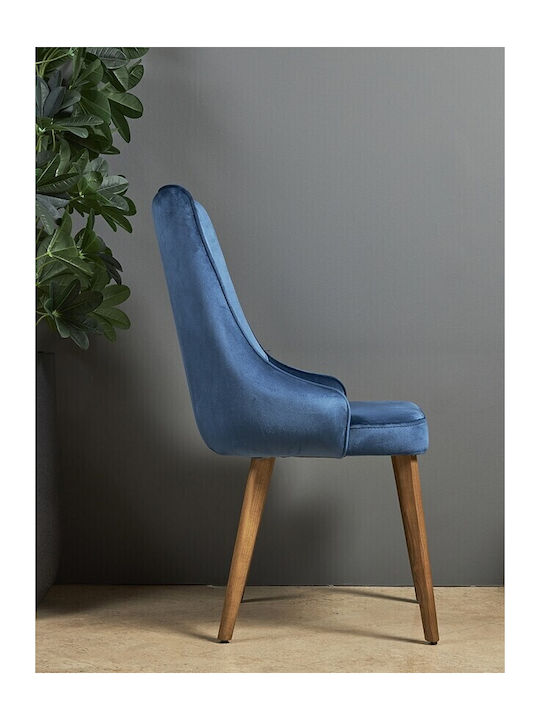 Depi Dining Room Wooden Chair Blue 48x50x100cm
