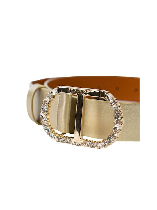 Leder Damen Gürtel Gold