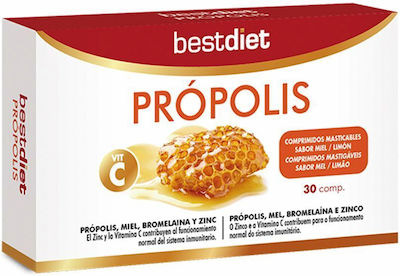 Bestdiet Propolis Supplement for Immune Support 30 tabs Lemon