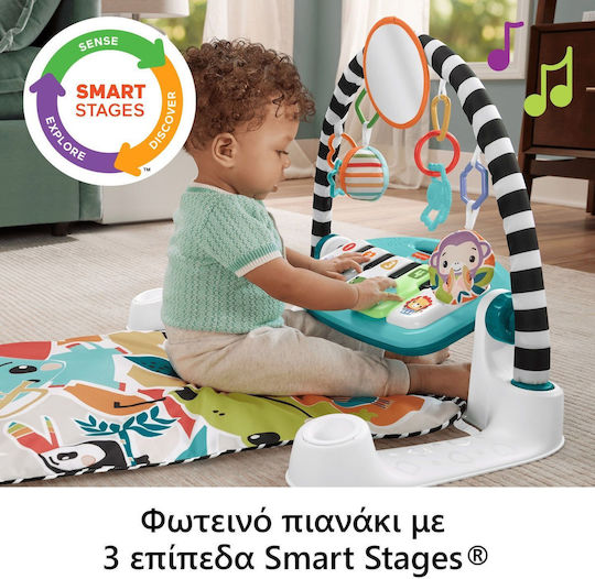 Fisher Price Kick & Play Baby-Spieldecken und -Gyms mit Musik für Neugeborene