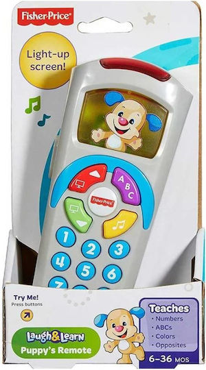 Fisher Price Jucărie Educațională Telecomandă (Greacă) cu Muzică Lumină și Sunete pentru 6+ Luni